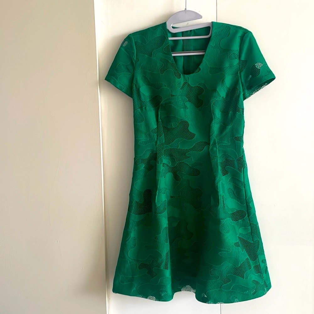 JNBY Macramé Lace Emerald Dress